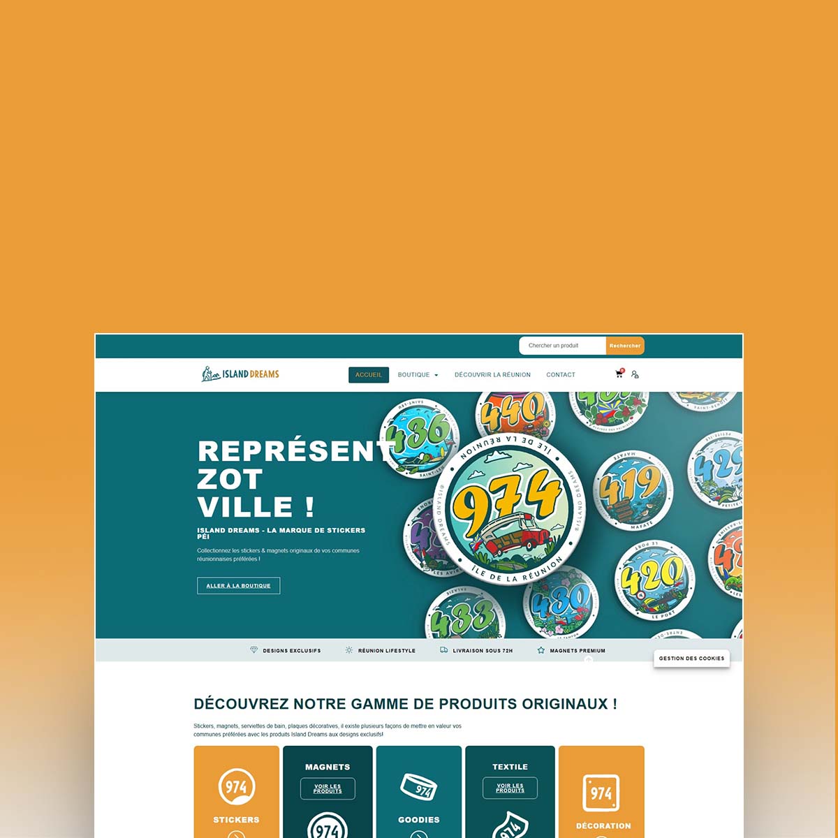 Island Dreams-Site E-Commerce