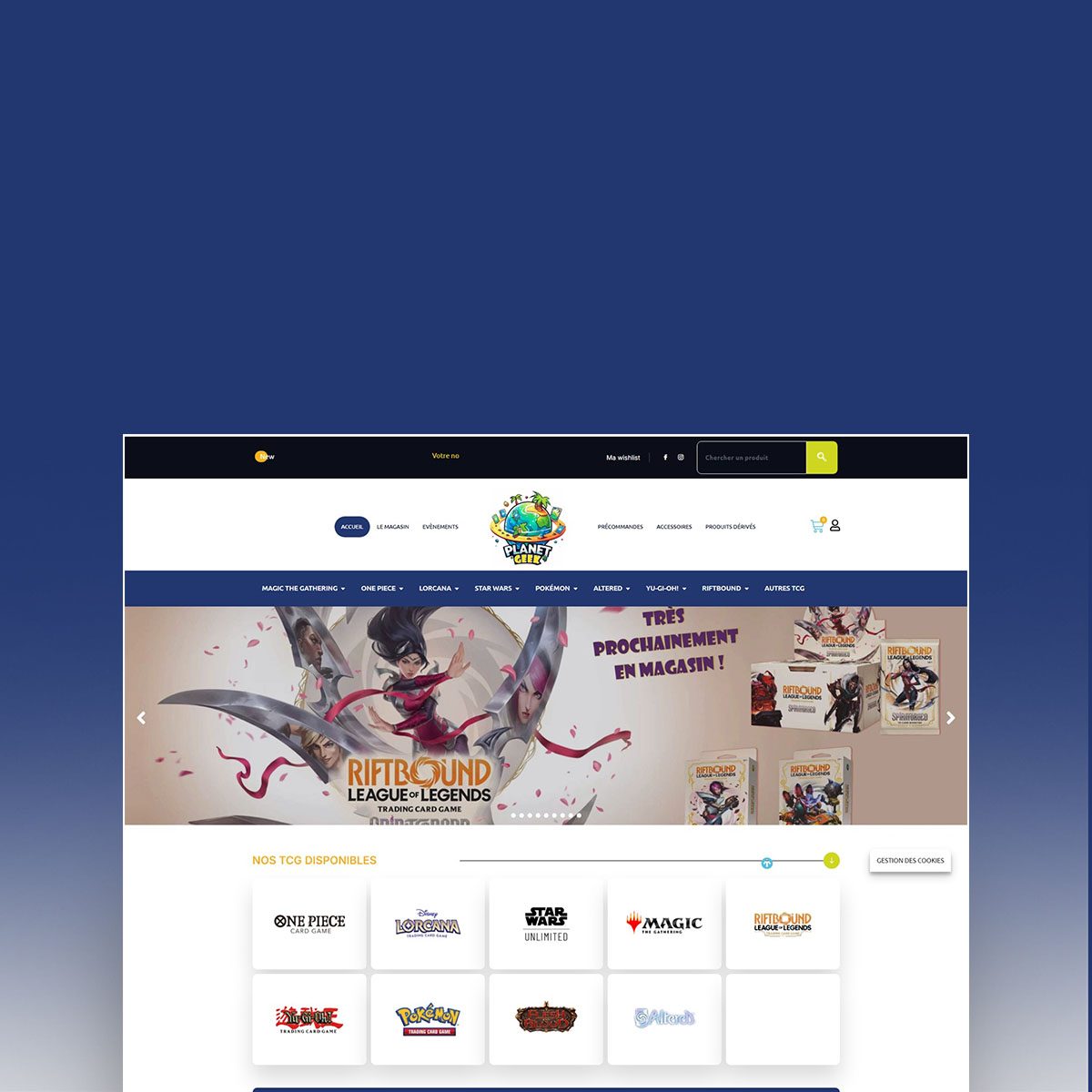 Planete Geek Réunion-Site E-commerce